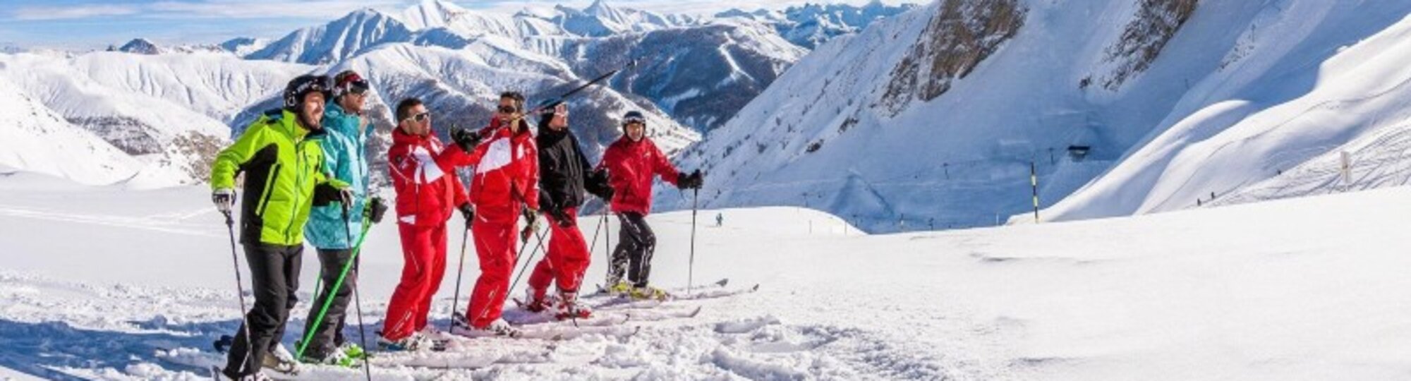ESF Instructors in a ski lesson