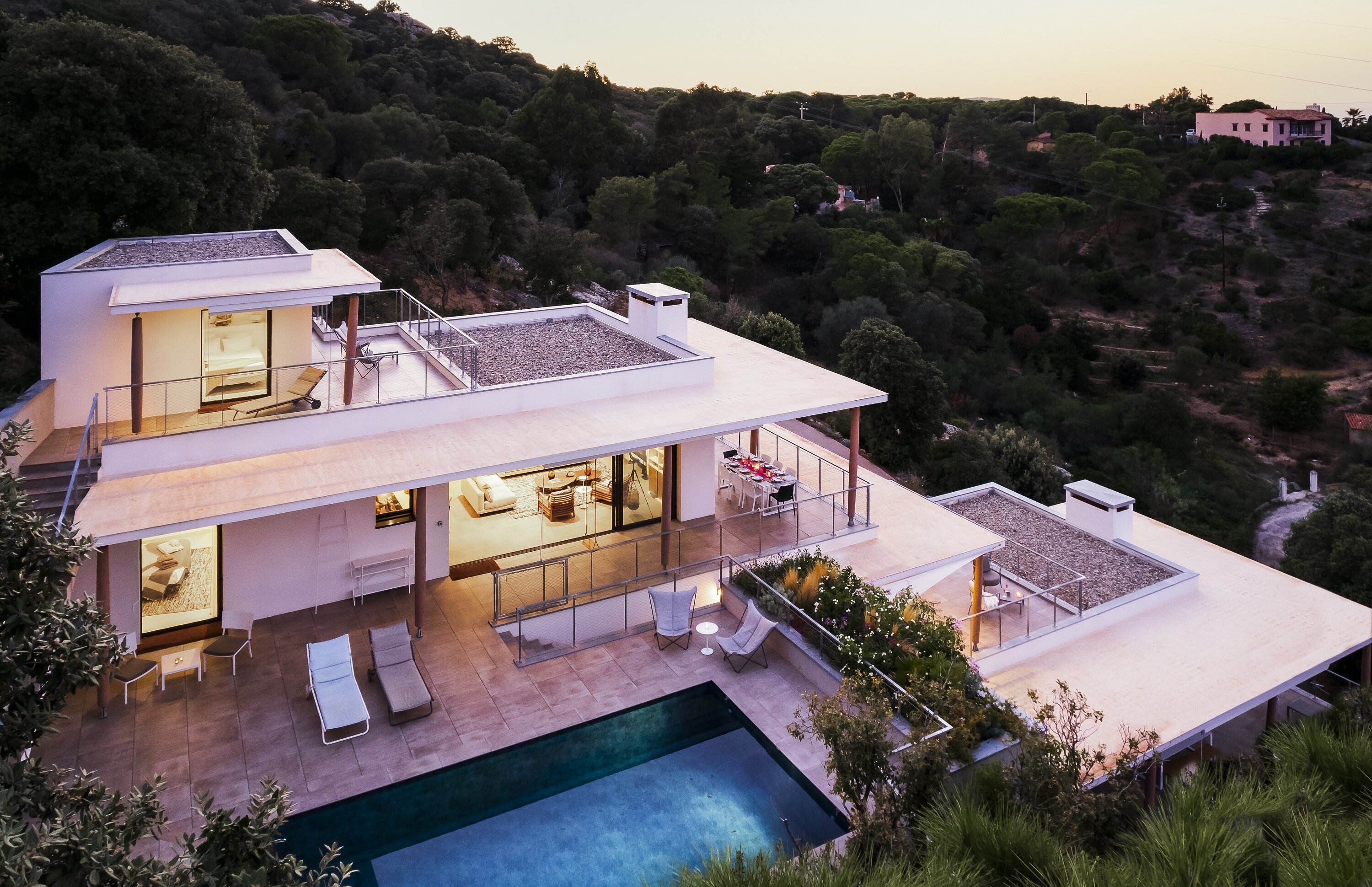 Stunning contemporary villa with swimming pool and large terrace