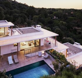 Stunning contemporary villa with swimming pool and large terrace