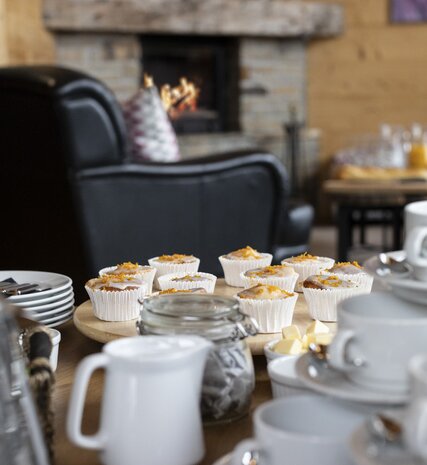 Afternoon tea laid out in VIP SKI chalet in Val d'Isere