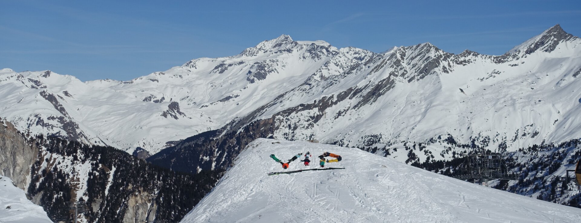 VIP made from people in the snow