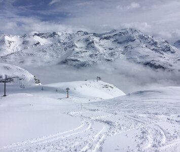 cloudy day in Val d'isere