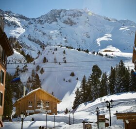 Snowy image of Les Arcs