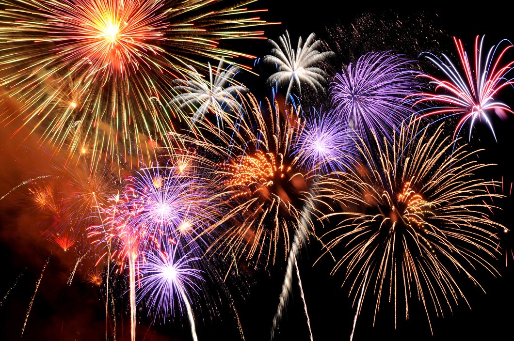 Fireworks at New Year